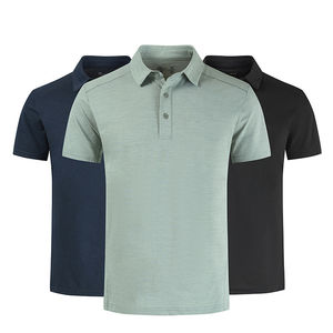 Chemises polo pour hommes grande taille de haute qualité, séchage rapide, 100% coton, légères, col montant, manches courtes, logo personnalisé - Product Image 1