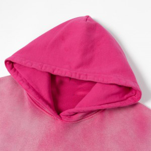100% coton 400 GSM poids lourd en détresse lavé à l'acide sweat à capuche blanc hommes fermeture éclair sweats à capuche bases, sweats à capuche mélangés en coton - Product Image 3