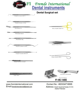 INSTRUMENTS DE CHIRURGIE ORALE DENTAIRE, KIT DE FORCEPS D'EXTRACTION ET D'ÉLÉVATEURS AVEC CERTIFICATION ISO ET CE - Product Image 5