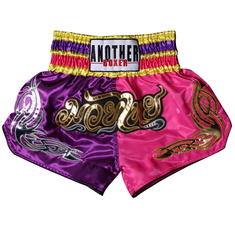 Pantaloncini da uomo Mauy Thai vestiti MMA Match Kickboxing Short per Thai Boxing Fight Grappling Bjj uniforme da allenamento per arti marziali