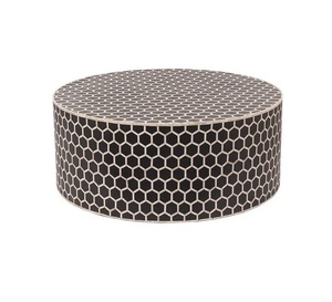 Design unique de haute qualité Table basse spéciale de haute qualité Table centrale ronde de style luxe Meubles de salon en incrustation d'os - Product Image 1