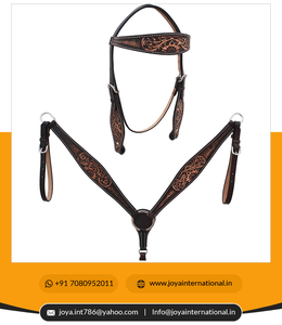 ORSE estestern eather ooled rieadstall Ridle rereast ollollar ACK et uustom estestern riridle plegable - Product Image 6