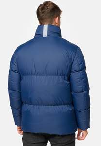 Chaqueta Bomber Urbana para Hombre, Tejido de Nailon Negro, Chaqueta Oversize de Nailon Satinado, Chaqueta Bomber Corta y Gruesa - Product Image 5