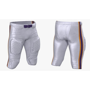 Pantalon de football pour jeunes sublimé de haute qualité avec coussinets intégrés Pantalon de jeu de football américain Manches courtes Motif imprimé - Product Image 5