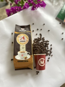 Hạt cà phê Arabica rang xay, rang vừa, có caffein, nguyên hạt, từ Việt Nam, đóng gói trong túi. - Product Image 4