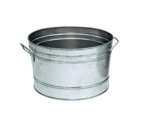 Maceta galvanizada moderna hecha a mano Noorims Akbar con asas para uso doméstico y en el jardín - Product Image 1