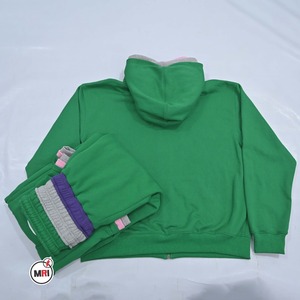 Venta al por mayor de las mujeres chándal de algodón de lana de dos piezas Jogger pantalones de chándal conjunto liso grueso Unisex Sweatsuit Hoodies Set para las mujeres - Product Image 3