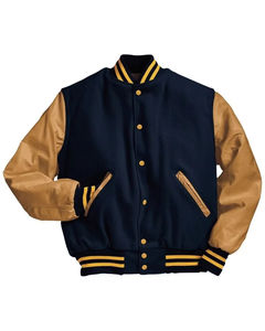 Meilleure vente personnalisée Bomber School Baseball Letterman Varsity Jacket Manches en cuir de vache Letterman Jacket Streetwear Jacket - Product Image 5