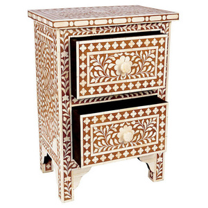 โต๊ะกลางโต๊ะทำจากไม้ฝังกระดูกเฟอร์นิเจอร์โรงแรมทันสมัย - Product Image 3