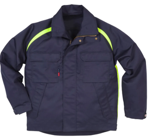 Chaqueta de soldadura de cuero de vaca resistente al fuego - Product Image 2