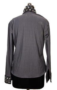 Camisas de Equitación Clásicas Vintage Multifuncionales para Hombre, Logotipo Personalizado, Mezcla de Satén, Poliéster/Spandex, para Exhibición Ecuestre - Product Image 3