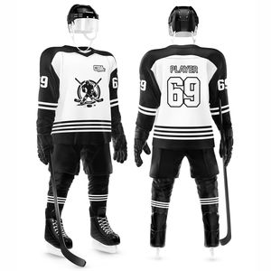 La meilleure qualité Nouveau design Impressionnant Sublimation Impression Taille personnalisée Nom de l'équipe et logo Uniforme de hockey sur glace - Product Image 1