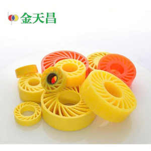 Roue solaire flexible en PU avec propriétés anti-écrasement Exportateur OEM du Vietnam pour les industries de production de papier et de textile - Product Image 4