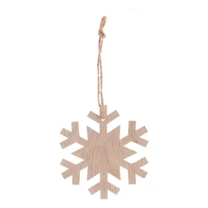Boule de Noël en bois personnalisée Rosvik en forme d'étoile et décorations d'arbre, gadgets personnalisables - Product Image 4