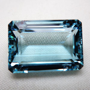 Piedra preciosa rectangular preciosa aguamarina azul de gran tamaño 3A + CALIDAD Santa Maria Natural 6x4mm Uso de joyería al costo más bajo - Product Image 5