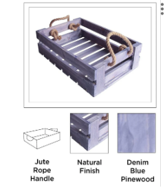 เขียงไม้พรีเมียมทำด้วยมือพร้อมที่จับเชือกปอกระเจาธรรมชาติอุปกรณ์จัดระเบียบอเนกประสงค์ในห้องครัวอย่างยั่งยืนและของตกแต่งบ้าน - Product Image 3