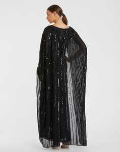 Elegant Beaded Sequin and Beads Sleeveless Trumpet/Mermaid Body Shape Floral Evening Ball Gown Party <b>Dress</b> <b>Long</b> - Product Image 6