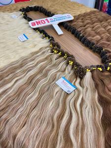 Vente Flash 100% Extensions de cheveux humains vierges U-Tip kératine Ash Grey Bond Straight Double Drawn U Tip Extensions de cheveux - Product Image 4