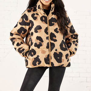 Chaquetas Acolchadas de Satén Modernas para Mujer, Ropa de Invierno, Forro de Piel, Impermeables, Transpirables, con Estampados, Cálidas y Casuales - Product Image 4