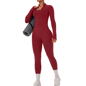 Ensemble de yoga pour femmes de haute qualité, best-seller, dernier style avec motif uni et logo frontal, vente en gros, vente chaude pour femmes - Product Image 4