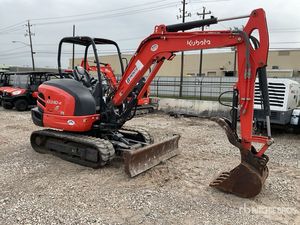 2022 Kubota KX040-4R1AP Mini pelle Kohler moteur Hydac cylindre hydraulique pompe boîte de vitesses chenille chargeur Type haute efficacité - Product Image 5