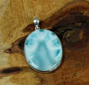 Larimar Dolphin Pendant 925 Sterling Silver Calming Gemstone Handmade Jewelry Elegant Gift For Women - Product Image 4