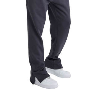 Ensemble de survêtement streetwear personnalisé délavé à l'acide pour pantalon de survêtement et sweat à capuche à imprimé en relief, ensemble respirant à coupe évasée - Product Image 3