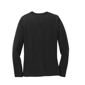 Camisetas de mujer de algodón 100% sostenibles de calidad superior Slim Fit hombro 160 GSM marca personalizada secado rápido manga completa al por mayor - Product Image 1