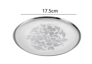 Assiettes à riz jetables en acier, forme classique peinte à la main, pour les occasions de mariage, fabriquées avec des matériaux de la plus haute qualité - Product Image 2