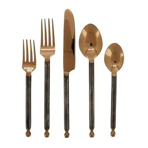 Juego de Cubiertos con Mango de Madera, Cubiertos de Acero Inoxidable, Vajilla Duradera, Ideal para Comidas Diarias, Restaurantes y Cenas Familiares - Product Image 4