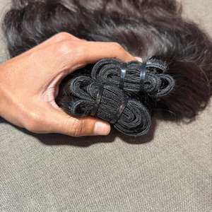 Cheveux humains vierges indiens birmans naturels, vague naturelle, Remy, fournisseurs de cheveux humains, cuticules alignées, sans nœuds, extensions de cheveux 100% humains - Product Image 2