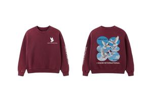 Sudadera Personalizada Vintage Lavada con Cuello Redondo para Hombre, Oversize, Estilo Urbano, Estampado Gráfico, de Algodón y Forro Polar, Casual, Unisex - Product Image 2