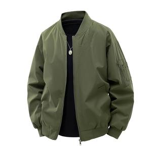 Blouson Bomber Varsity Hiver 2025 Homme Décontracté Ample à Bouton Unique Style Urbain Col Montant Coupe Slim Baseball Tendance Urbaine - Product Image 6