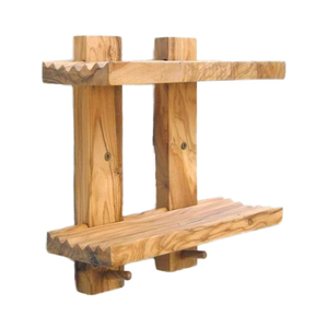 Porte-savon en bois durable de luxe pour salle de bain, évier de cuisine, support à savon écologique avec drainage d'eau - Product Image 1