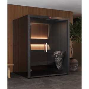 Sauna Interior Tradicional para 2 Personas Aspen ThermoAspen, Acabado Negro, Frente de Vidrio, 1 Año de Garantía - Product Image 2