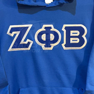Sudadera con Capucha de Manga Larga para Hombre, Personalizada con Letras Griegas, 100% Algodón, Ropa de Invierno para el Campus, Venta al Por Mayor - Product Image 5