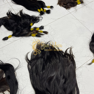 Cabello Humano Vietnamita Virgen 100% Sin Procesar, Cutícula Completa Alineada, Liso Natural, Sin Remy, Doble Trama a Máquina, Súper Calidad - Product Image 5