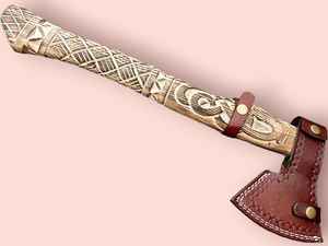 Pedidos a granel personalizados al por mayor, servicio OEM y ODM, hacha japonesa hecha a mano, mango de palisandro, hoja de acero de alto carbono, la mejor para exteriores - Product Image 4