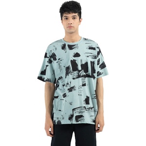 Hombres 150 gramos transpirable 100% algodón camiseta para hombres holgado ajuste holgado impreso tripulación fitness antiarrugas bolsillo - Product Image 3