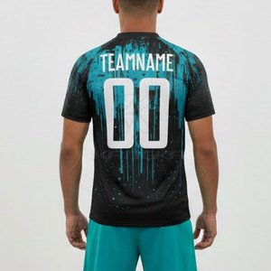 เสื้อเจอร์ซีย์ซับลิเมชั่นฤดูร้อน ระบายอากาศได้ดี แห้งเร็ว แขนสั้น ผ้าโพลีเอสเตอร์ 100% ปรับแต่งได้ เหมาะสำหรับกีฬาทีม - Product Image 4