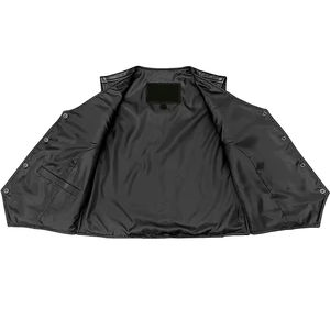 Chaleco de Motociclista de Cuero sin Mangas Personalizado para Hombre - Product Image 4