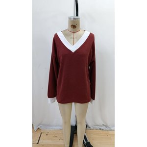 Blusa de mujer con cuello en V y manga larga, 32082 - Product Image 3