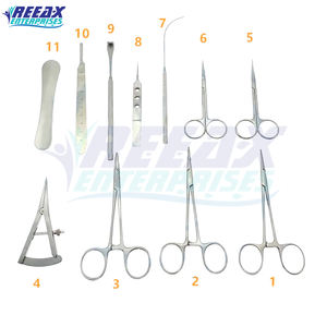ชุดเครื่องมือทำศัลยกรรมพลาสติกสแตนเลสงานเซพโทพลาสตี้ชุดศัลยกรรมพลาสติกทำมือโดยองค์กร reeax - Product Image 4