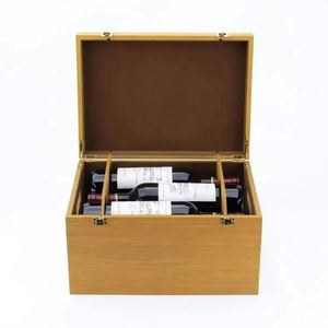 Boîte à vin rouge unique en bois Boîte-cadeau Caisses à vin en bois à usage général <span class=keywords><strong>Ebay</strong></span> Affichage de boîte à vin en bois - Product Image 3