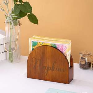 <b>Napkin</b> <b>Holder</b> for Table Acacia Wooden <b>Napkin</b> <b>Holders</b> for Kitchen Rustic Farmhouse <b>Napkin</b> <b>Holder</b> for Dining Room Table Decor - Product Image 3