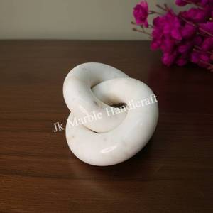 Best Price Wholesale High Quality Pure White Marble Chain Stone <b>Crafts</b> for Home Decor for <b>Desk</b> Decor Room Decor Beautiful Piece - Product Image 6