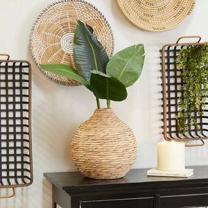 Hand woven <b>vase</b> made of water <b>hyacinth</b> Made in Vietnam Eco-friendly material for home decor and tableware decoration Wholesale - Product Image 6