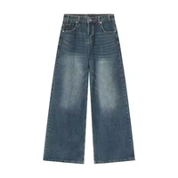 Pantalon cargo baggy pour homme, personnalisé, directement de l'usine, en denim délavé, style hip-hop, motif léopard, rivets, Starlit Apparels, haute qualité
