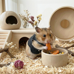 Chaleco para Mascotas Pequeñas, Ropa para Hámster, Traje de Poliéster para Mascotas Pequeñas, Ropa para Conejillos de Indias, Lindo, Cómodo, Transpirable, Cálido para Invierno, Estilo Occidental - Product Image 4