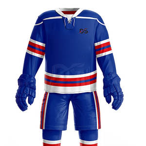 Tenues de hockey sur glace personnalisées avec logo respirant, vêtements de sport professionnels, 100% polyester, séchage rapide, écologiques, en vente en ligne - Product Image 5